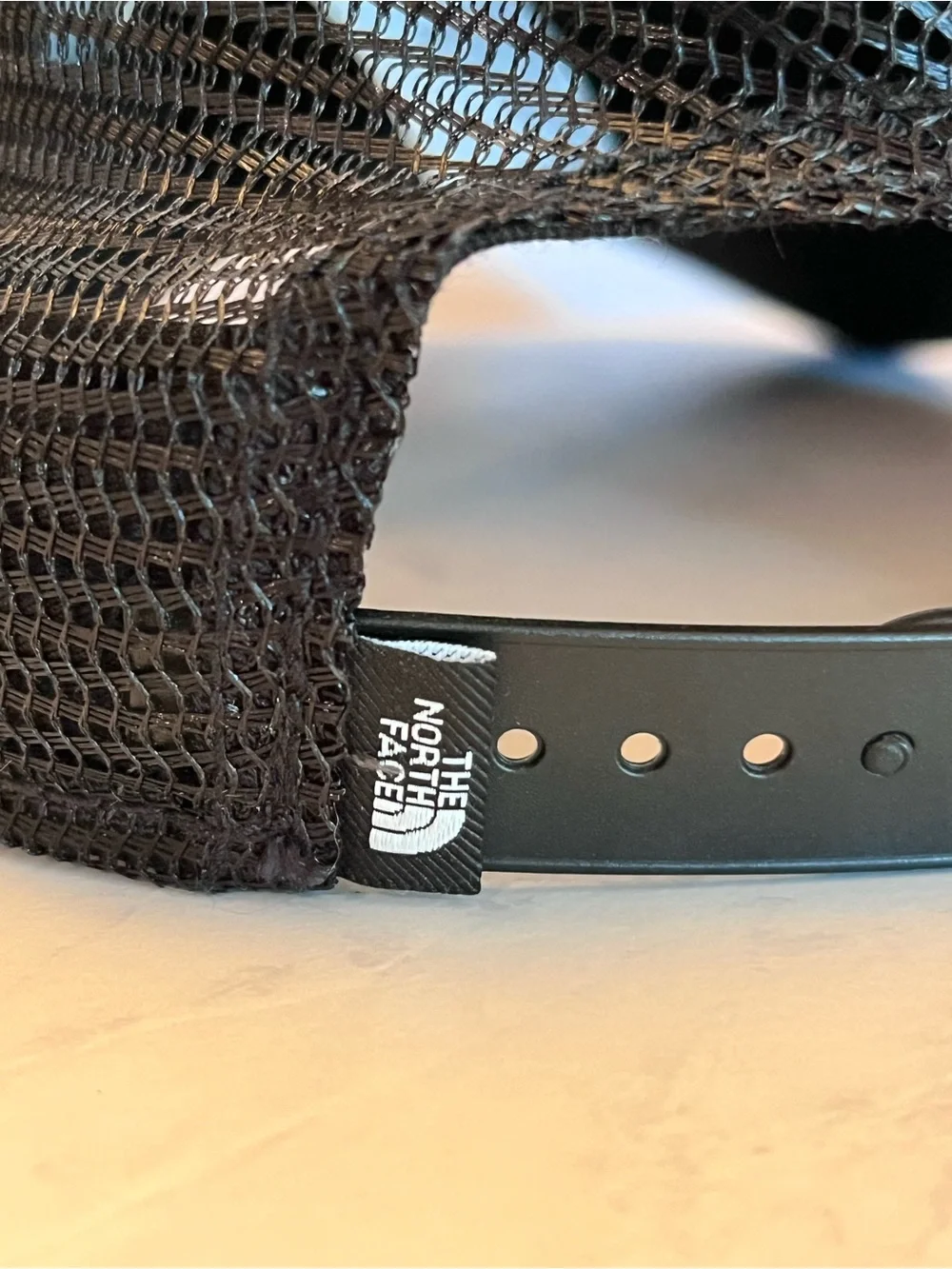 The North Face Black Logo Mesh Cap